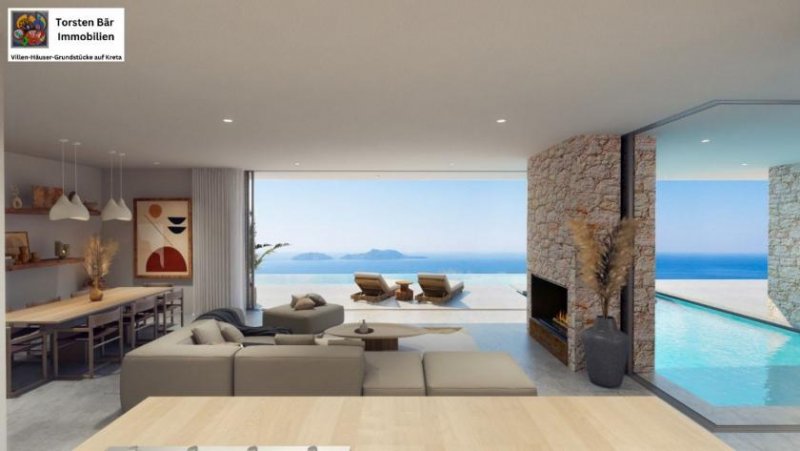 Agios Pavlos Kreta Kreta, Agios Pavlos Villa mit atemberaubendem Meerblick (Off Plan) Haus kaufen